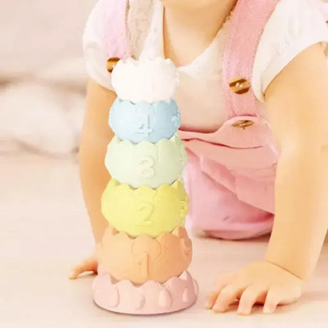 Baby Favorite Set educacional Animales, torres y cubos apilables ZY1650560