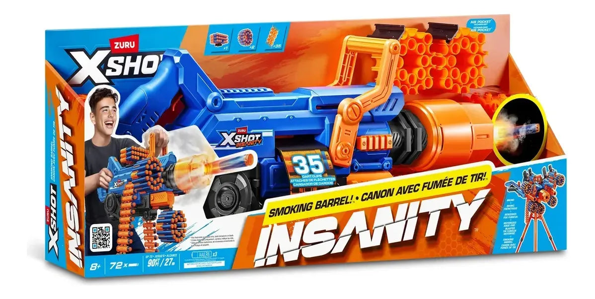 X-Shot Insanity Motorised Smoking Barrel 7664