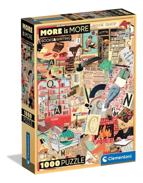 Puzzle More Is More - Books&Writing 1000 Pzas 37074 Clementoni