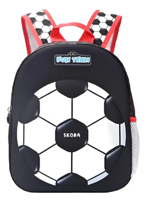 Mochila C/Luz Petit Termoformada Futbol Red 22x30x10cm 12P 41319