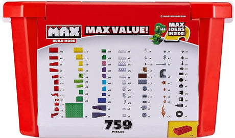 Max Build More Ladrillos Bloques 759 Pzas 8347 Compatible