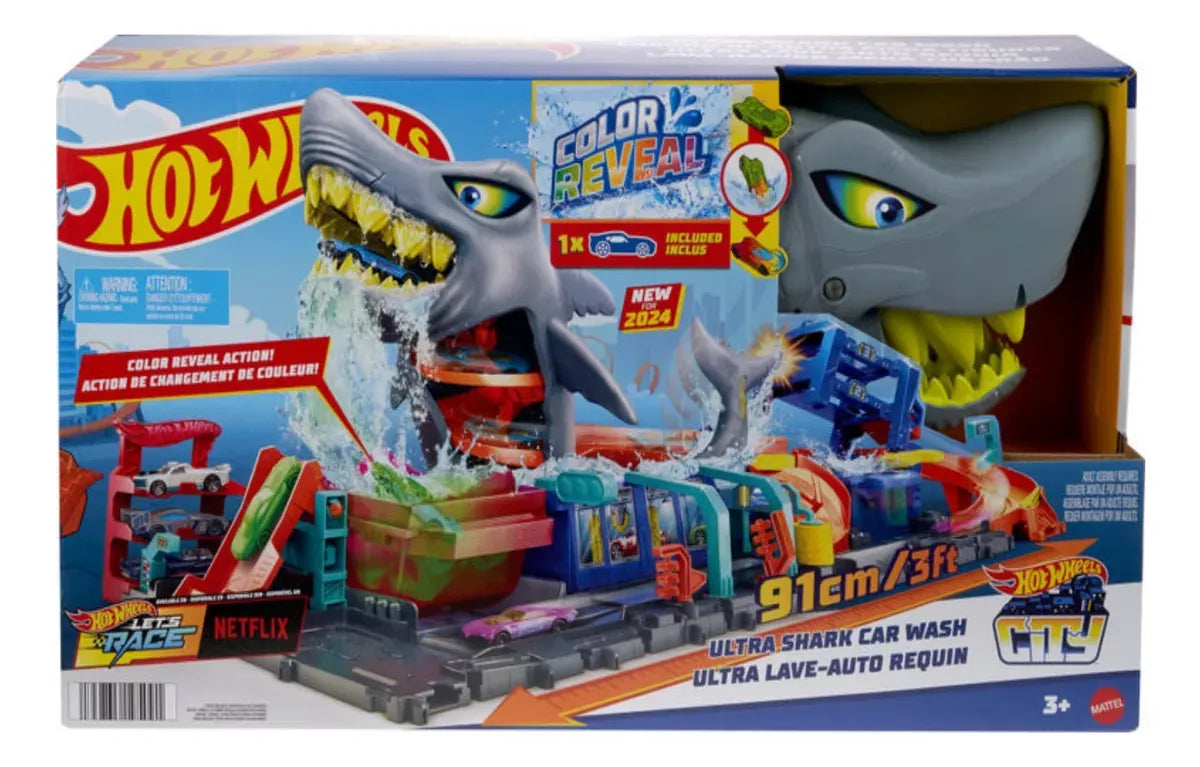 Hot Wheels City Pista Shark Car Wash HTN82
