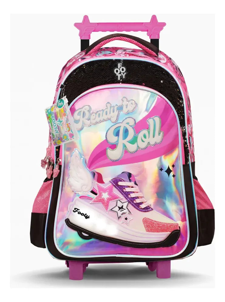 Footy Mochila Carro 18p C/Luz To Roll FL26401