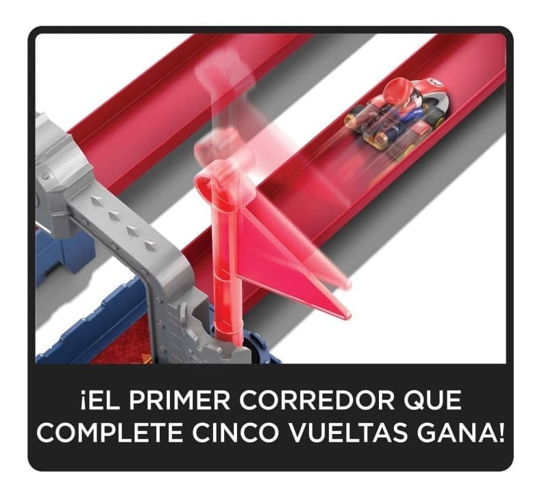 Pista Castillo Bowser Mario Kart Gnm22 Hot Wheels Mattel Pre