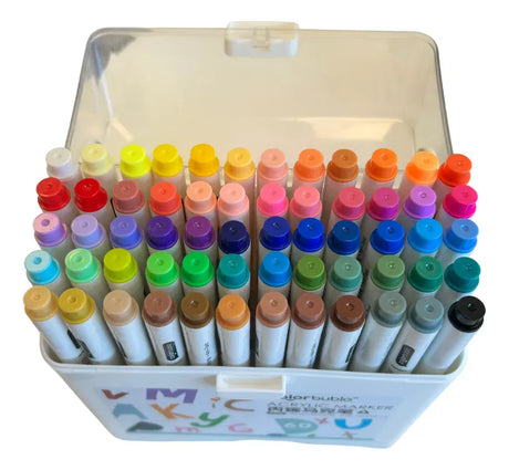 Marcadores Acrílicos con Estuche X60 Colores SL7105