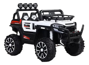 Auto A Bateria Jeep Todo Terreno Blanca DLX-6188