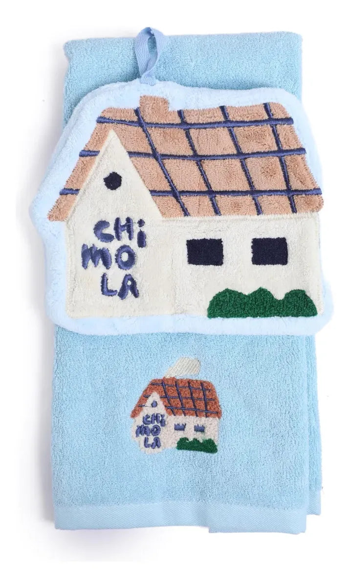 Chimola Set De 2 Toallas Home Blue TX42