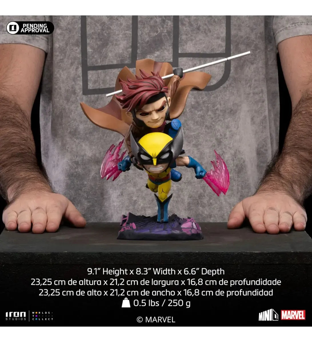 Iron Studios Minico Gambit and Wolverine - X-Men '97 MARCAS112124-MC