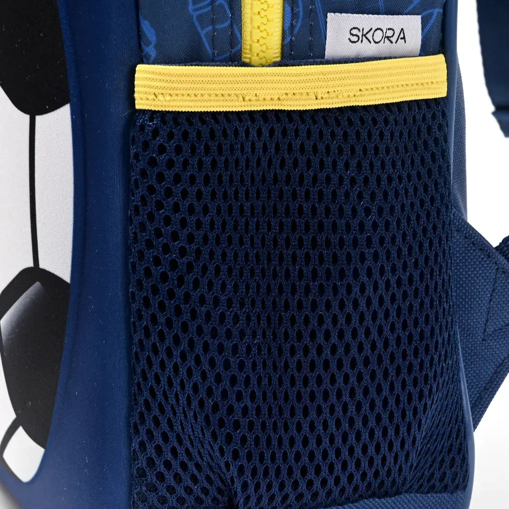 Mochila C/Luz Petit Termoformada Futbol Azul 12p 22x30x10cm 41320