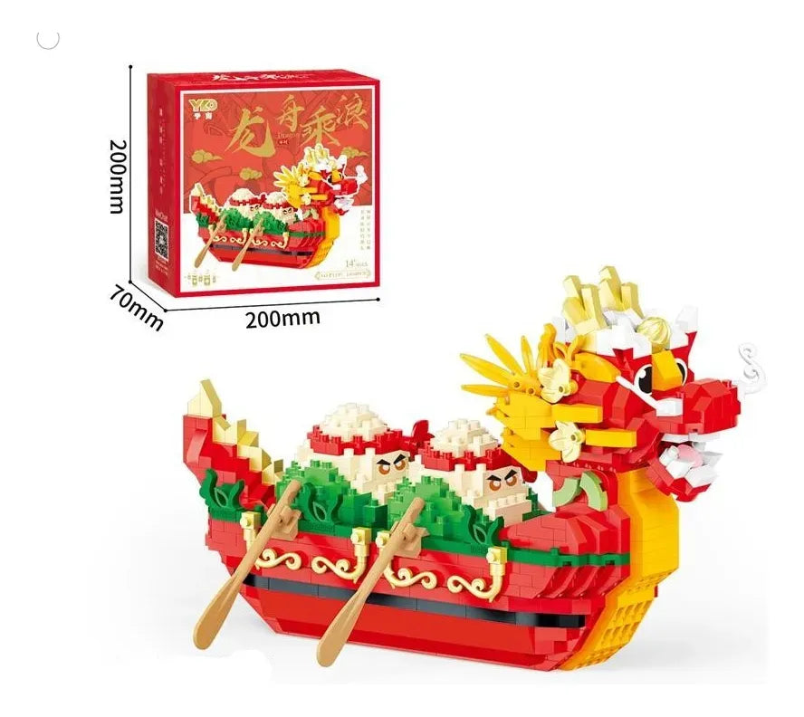 Bloques De Construcción 3d Barco Dragon Yuhao 1404pzs 2997541 Shine