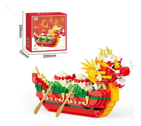 Bloques De Construcción 3d Barco Dragon Yuhao 1404pzs 2997541 Shine