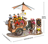 Robotime Puzzle 3d Carro De Flores Tgs03 Rolife