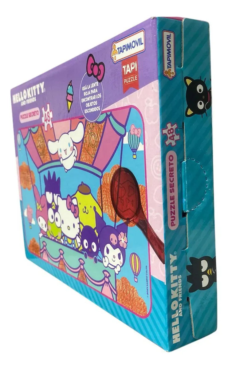 Puzzle de 48 piezas con lupa de Hello Kitty KTY09844