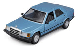Bburago 1:24 Mercedes-Benz E190 1987 Azul/Rojo 18-21103