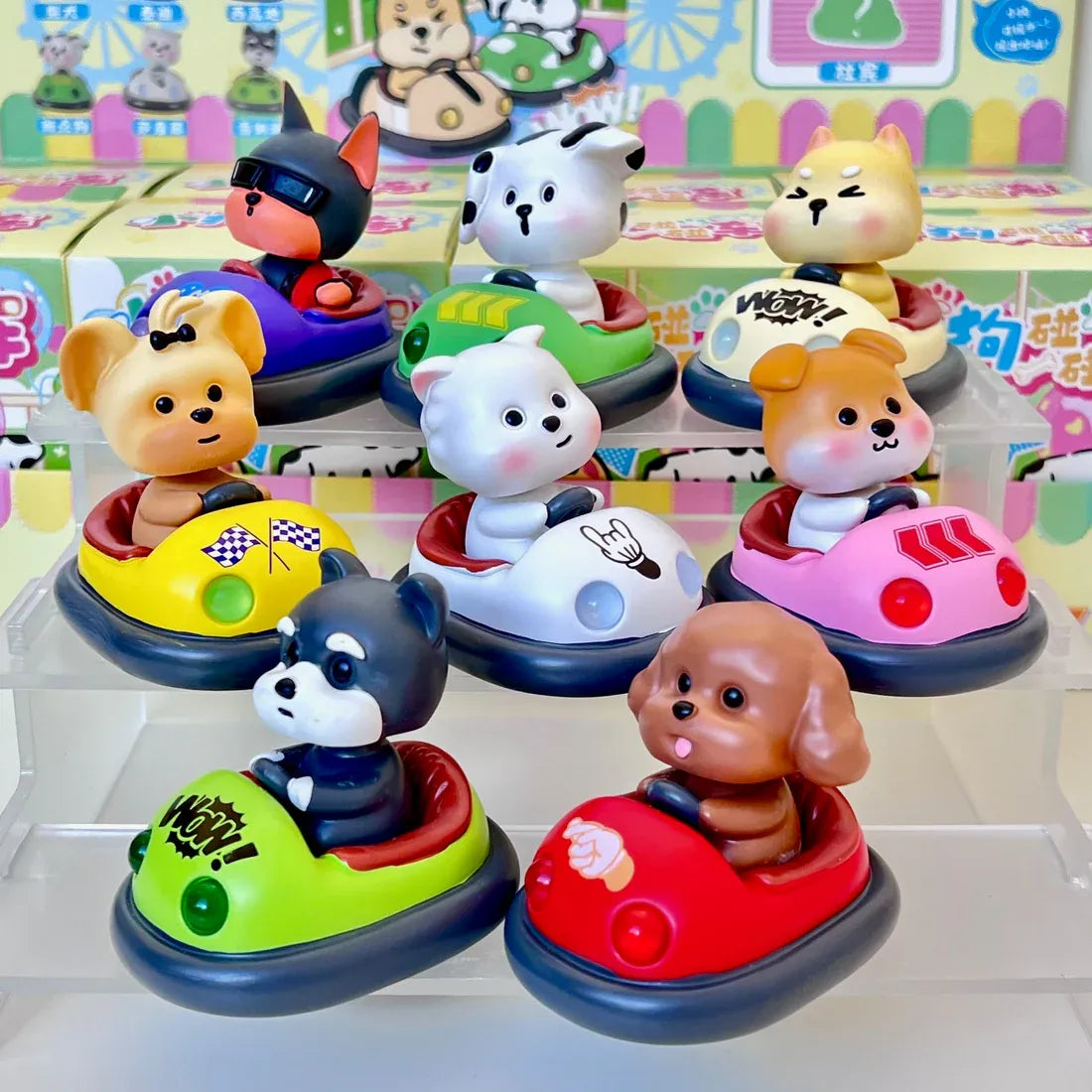 Figura Sorpresa Perritos En Autitos Chocadores Kl936 Shine