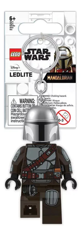 Lego Llavero Mandalorian Gris Star Wars Con Luz LGL-KE187H LE014