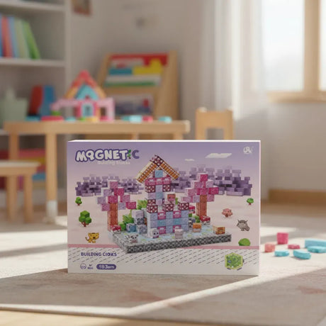 Bloques Magnéticos Cubos Steam Minecraft Pink Shine 2960018