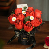 Robotime Rokr Puzzle 3d Ramo De Rosas Rojas Af02j