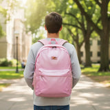 Mochila Espalda Escolar 18p Brillosa Sl1907r Kinderland Fucsia
