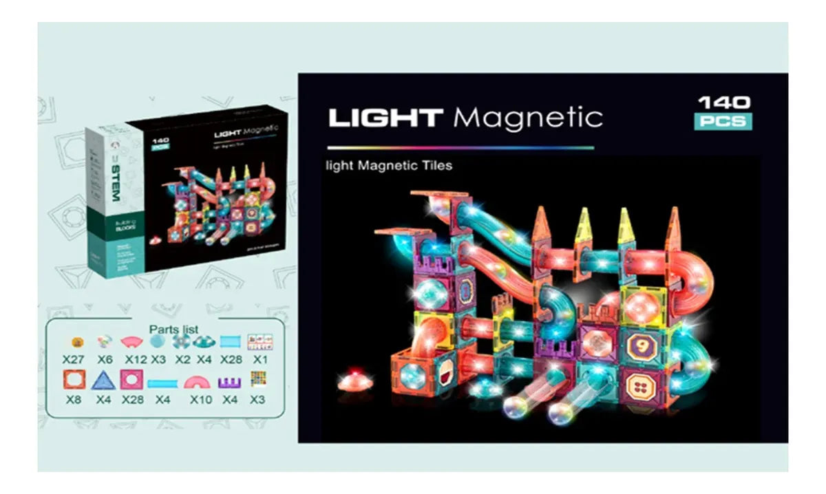 Bloques Construcción Magnéticos Con Luz Stem Shine 2797117