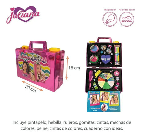 Juliana Decora Tu Pelo Valija Edicion Limitada Pink JUL0141