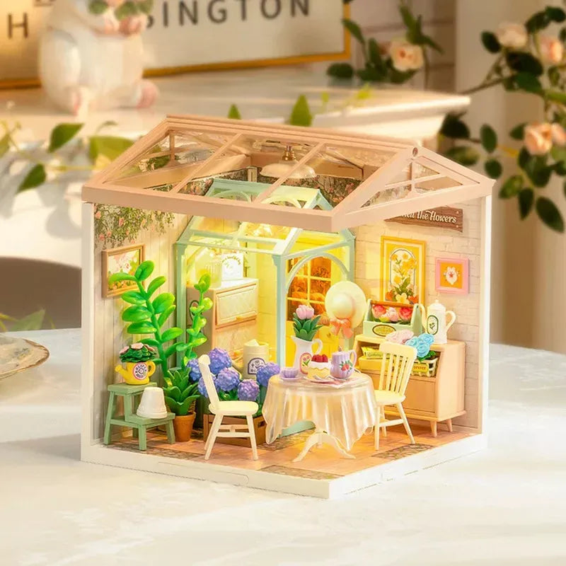 Robotime Puzzle 3d Jardin De Te Floreciente Dw013b Rolife