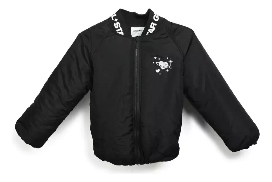 Chimola Campera Bomber Star Talle 12 Black J05