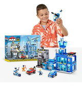 Zuru Max City Box Playset Police Headquarters 889 pzs83162 7645