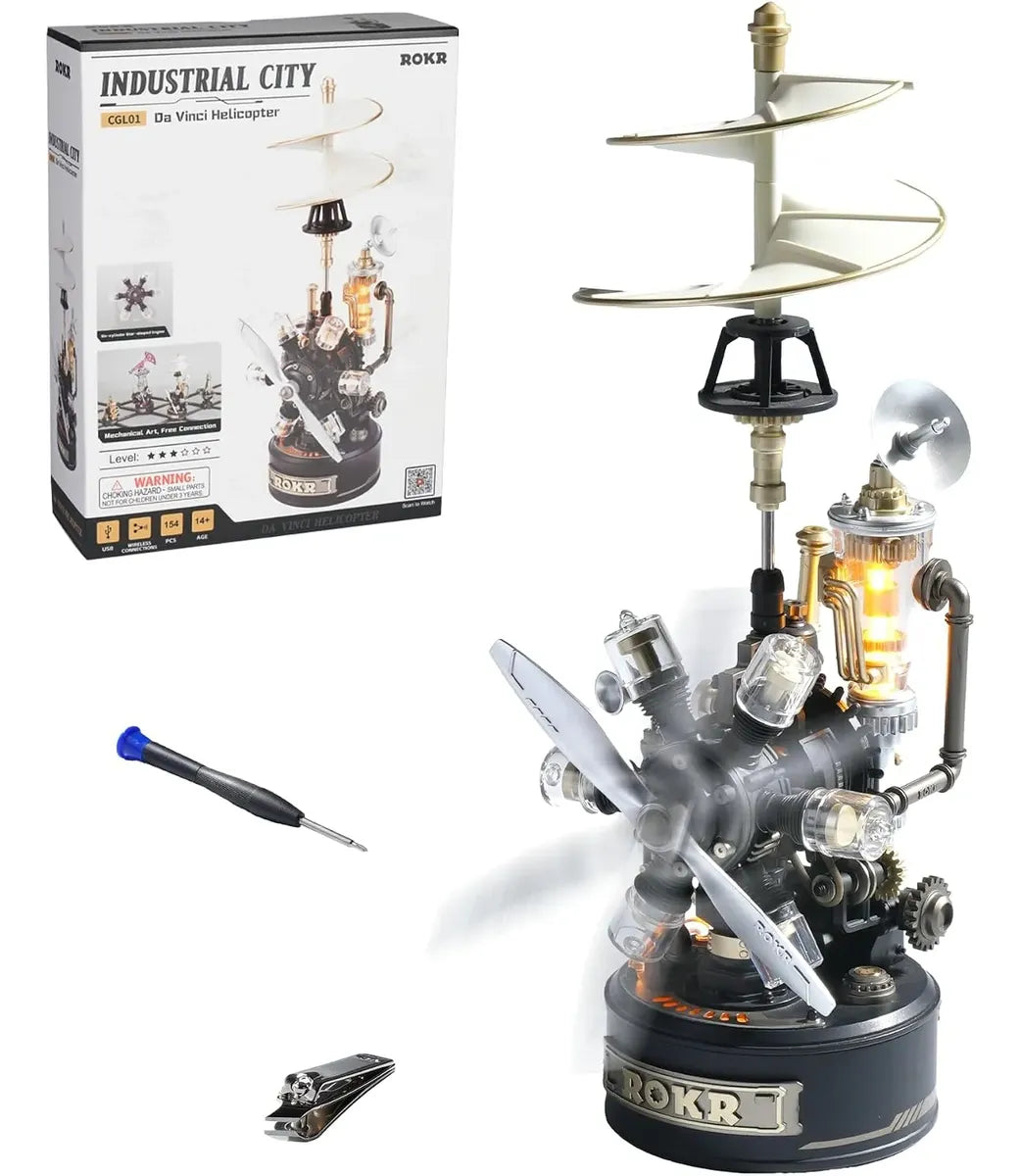 Robotime ROKR Da Vinci Helicopter CGL01