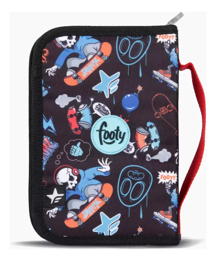 Footy Cartuchera rigida con un cierre Skull F53074.01.UNICO