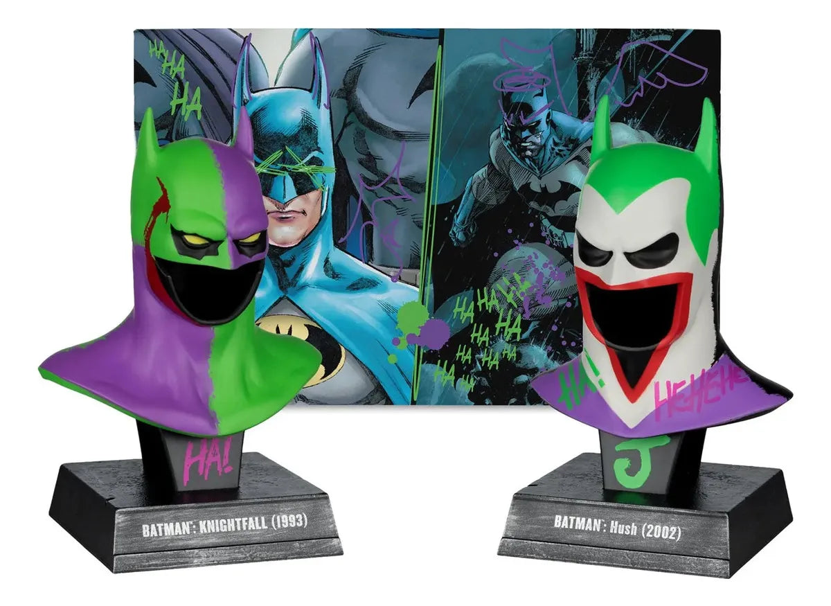 Mcfarlane Dc Pack De Mascaras Replica 1:3 Batman Knightfall Y Hush 17949
