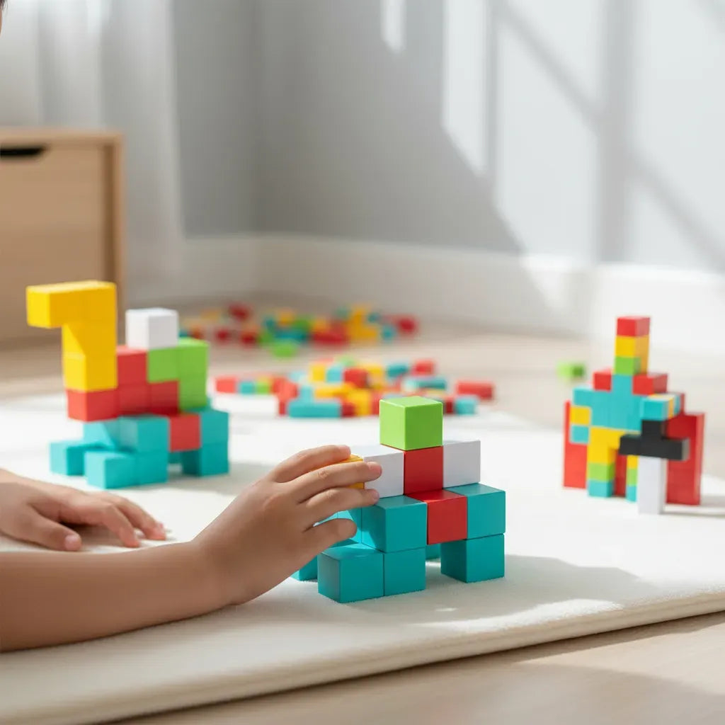 Bloques Cubos Stem Magnéticos Magnetic Blocks Shine 2886643