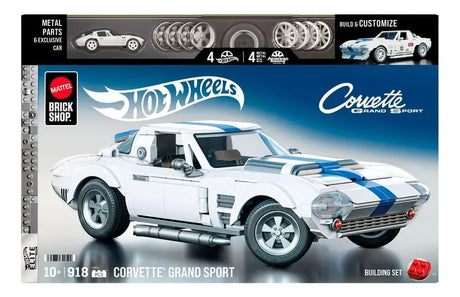 Hot Wheels Bloques de construccion Elite Corvette 918 Pcs JGR31