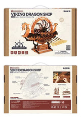 Robotime Puzzle 3d Rokr Barco Dragon Vikingo Lk802