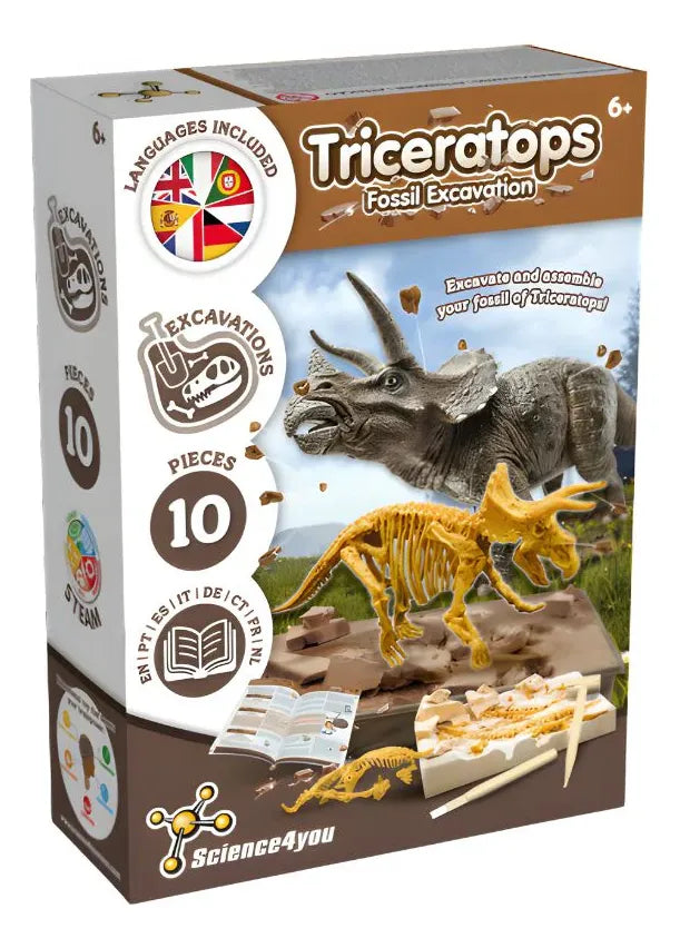 Science4you Excavación de Fósiles Triceratops 80004126 628045