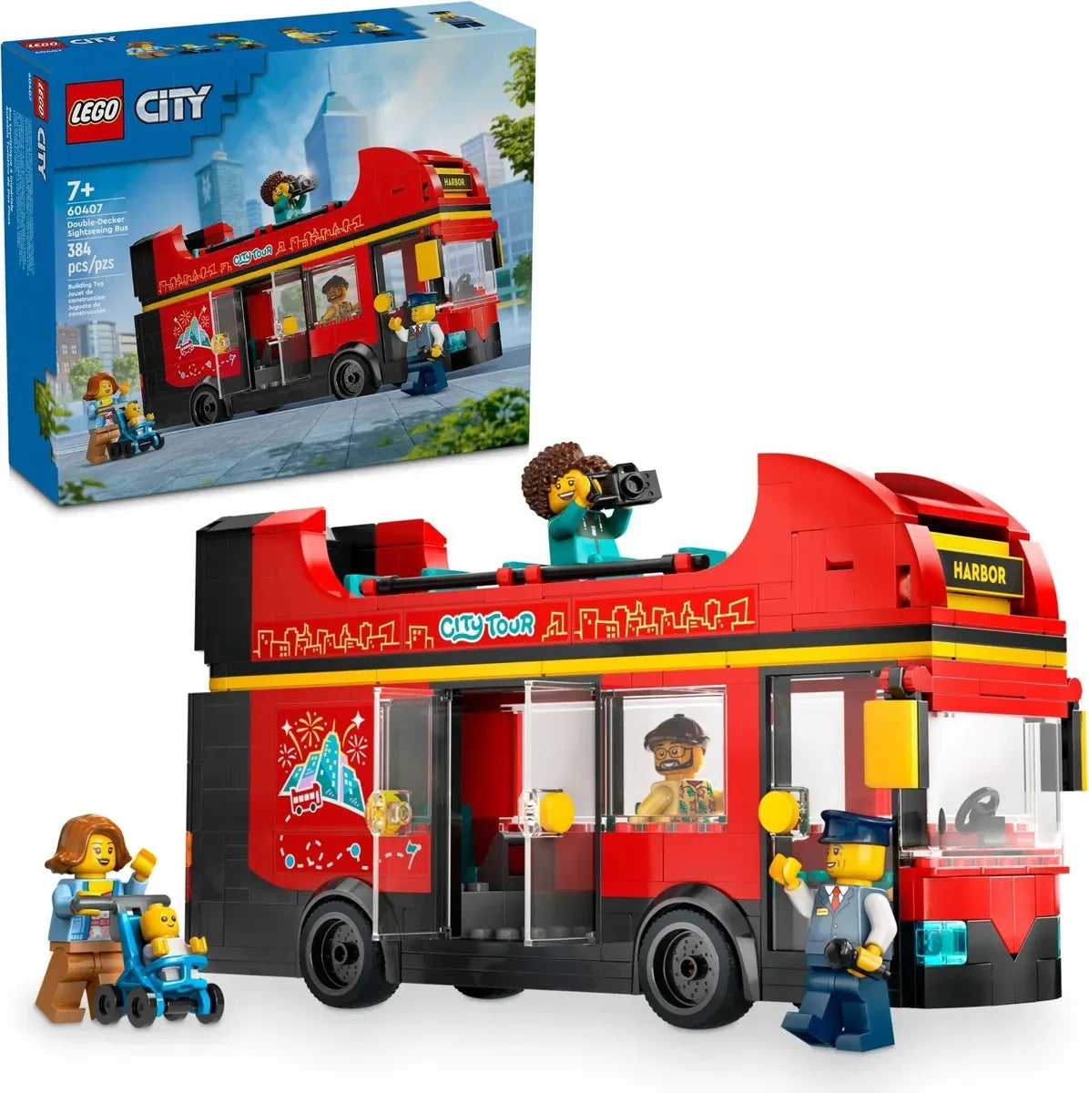 LEGO City Autobus Turistico Rojo de Dos Plantas 407