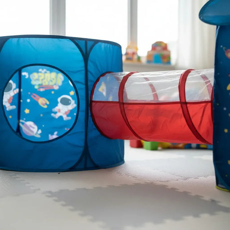 Carpa De Juegos Infantil Con Túnel Y Pelotero 2346642 Shine Azul