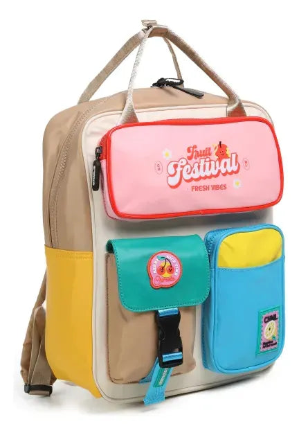 Mochila Fruit Festival Camel M213