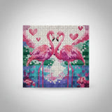 Puzzle Grid Arte En Pixeles Flamencos 2000pzs 3104810 Shine