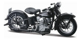 Maisto 1:18 Harley Davidson 1942 Flathead Verde y Harley Davidson 1948 Panhead Negro 40s -Pack x2 37301