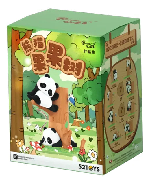 52toys Panda Roll Figura Fruit Tree Climbing Blind Box 78872