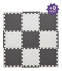 Duck Alfombra cuadros Gris/Blanco 9 Pzs 30x30cm GE121425