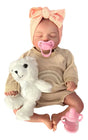Muñeca Newborn 45 cm con Cabello, Moño y Accesorios S43519