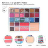 Sombras para Ojos Rubor e Iluminador Skora Glow Vibes 39612