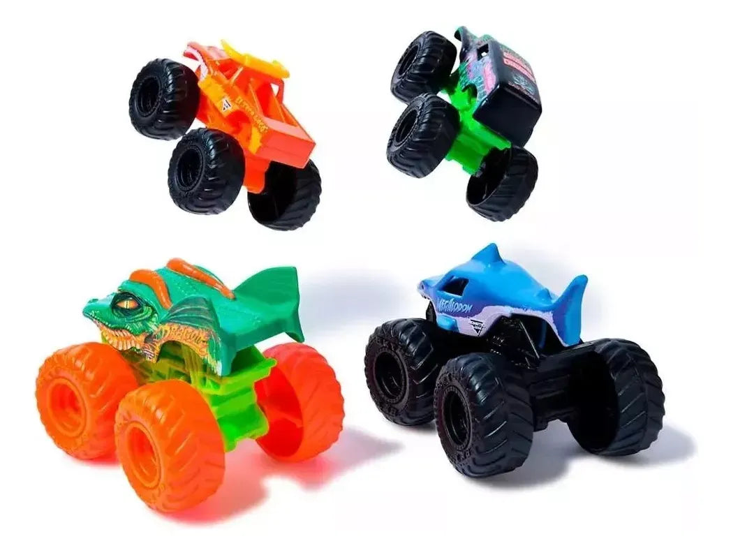 Monster Jam Set x4 Escala 1:72 98950