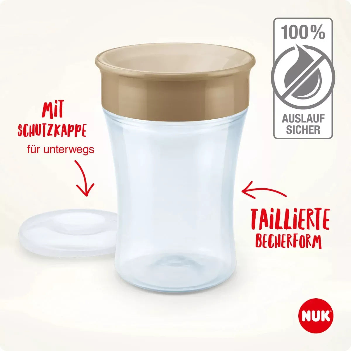 Nuk Vaso Evo Magic Cup Gato verde 230ml 08m+ 10255604