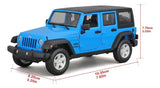 Maisto 1:24 Jeep Wrangler Unlimited 2015 Azul Metalizado 31268