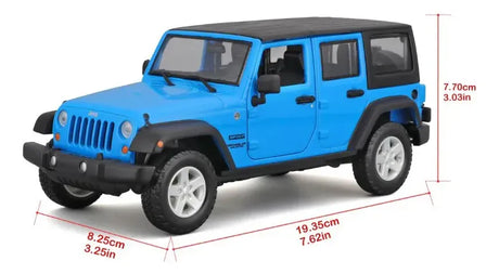 Maisto 1:24 Jeep Wrangler Unlimited 2015 Azul Metalizado 31268