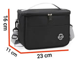 Bolso Lunchera con Correa Gris 26*17*18 CM KL1191
