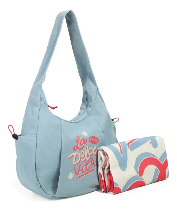 Chimola Bolso De Playa Lola Light Blue BP132